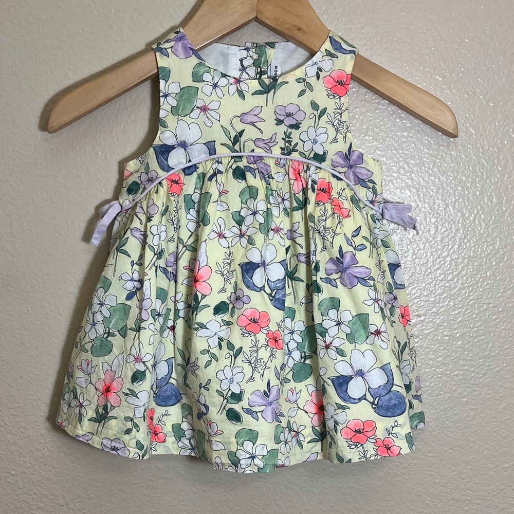 Janie and Jack Floral Tie Front Sleeveless Sundress